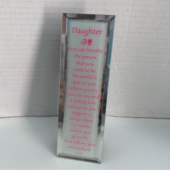 STRAVINA MIRRORED REFLECTIONS INSPIRATIONAL PLAQUE - DAUGHTER - Picture 3 of 6
